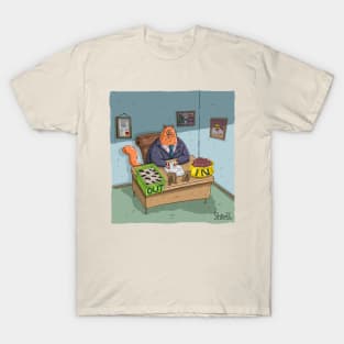 Kitty business man IN and OUT box T-Shirt